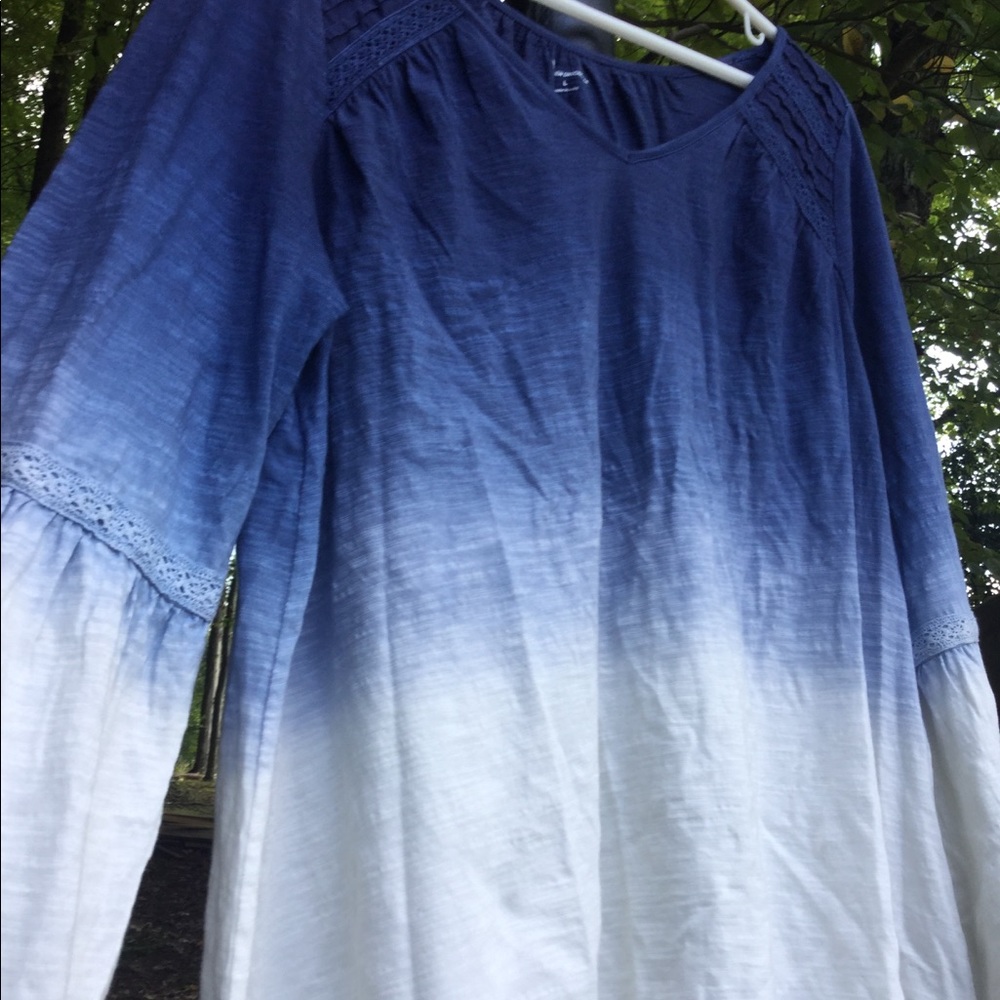 Women’s Long sleeve Faded Blue Shirt - Picture 5 of 6
